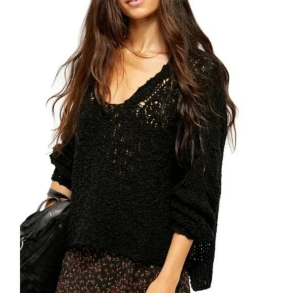 Free People Sunday Shore Sweater. - Picture 3 of 16